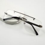 Transition Black ā Rimless Sunglasses ā S-1138