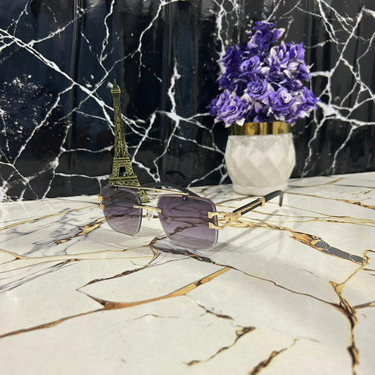 Cheetah Rimless Sunglasses – Bold, Stylish & Modern