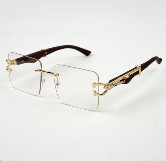 Transition Brown – Rimless Sunglasses – S-1140