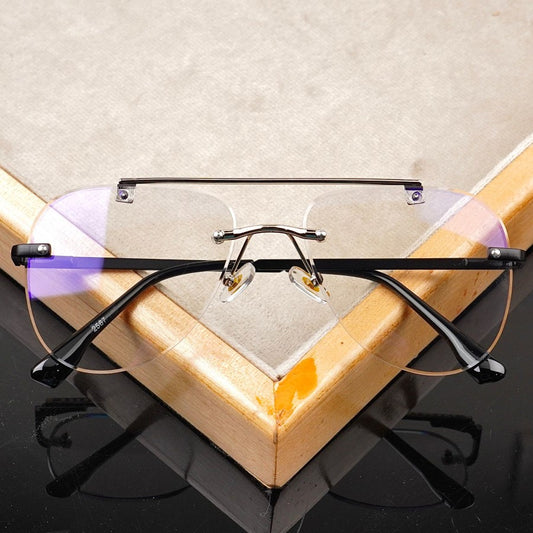 Transition Grey – Rimless Sunglasses