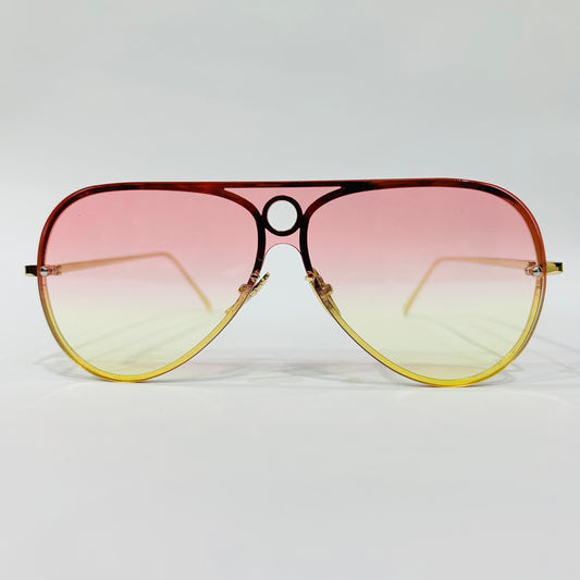 Frame Glasse Pink & White Mirror