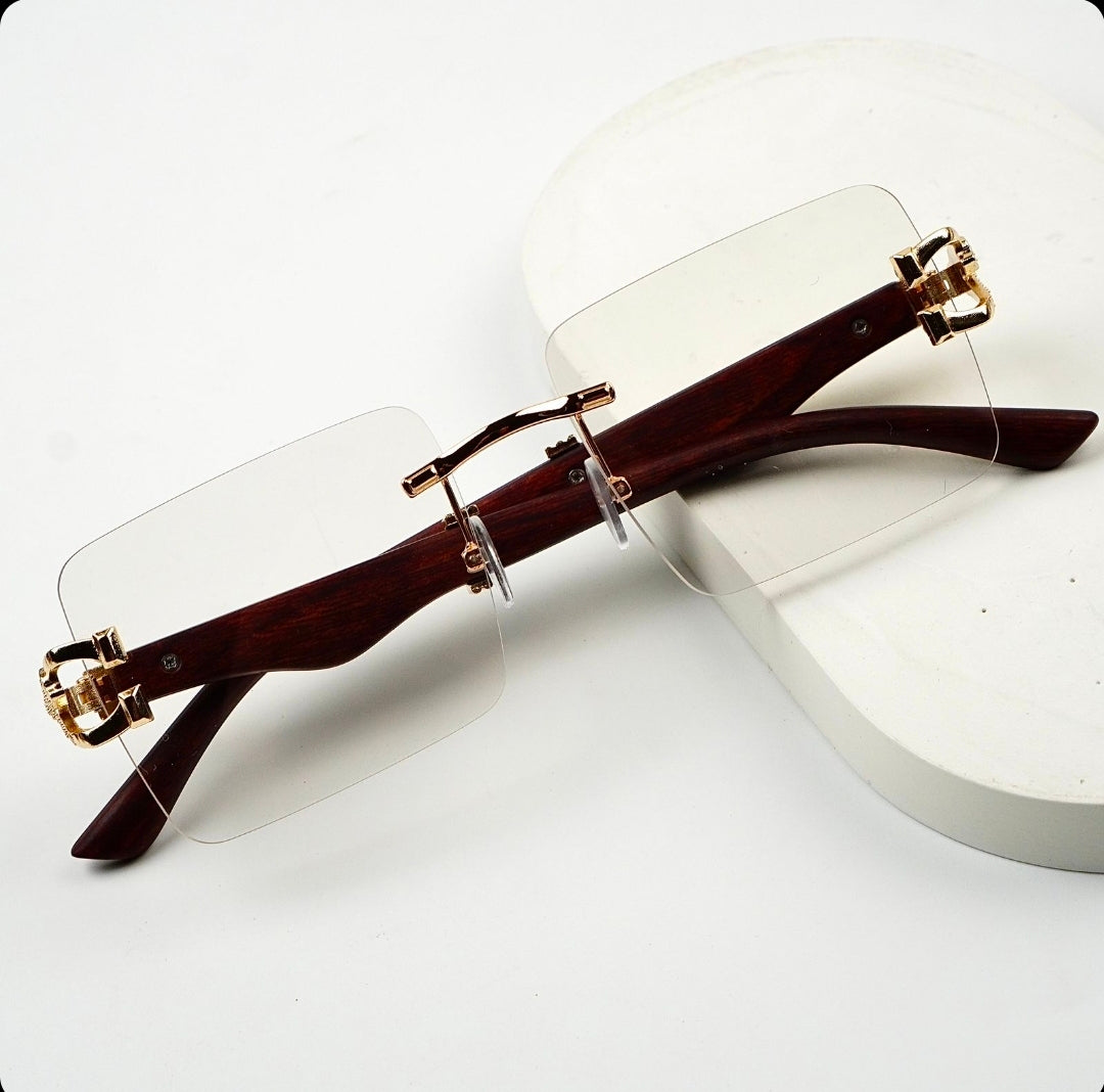 Transition Black – Rimless Sunglasses – S-1140