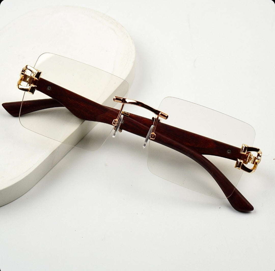 Transition Black – Rimless Sunglasses – S-1140
