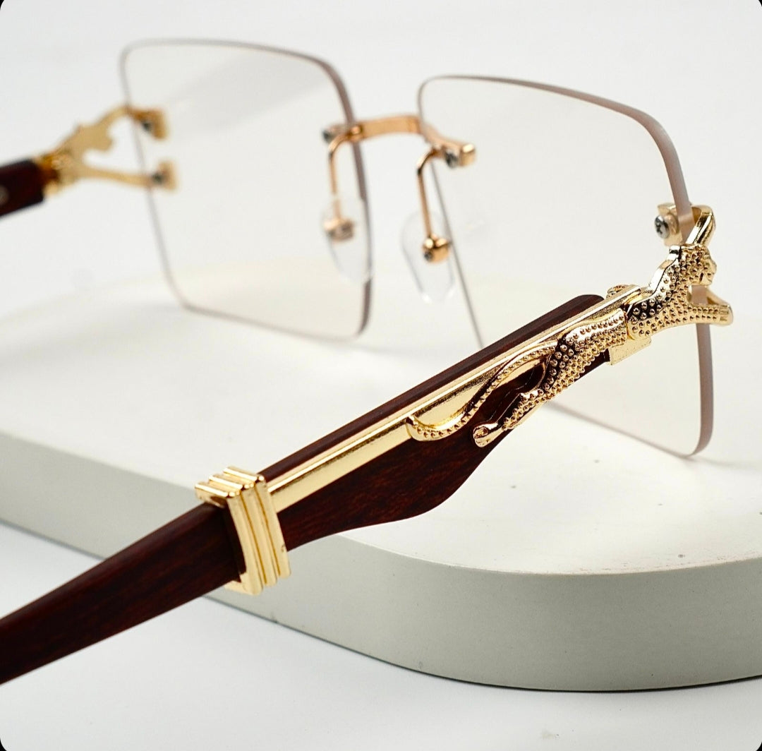 Transition Black – Rimless Sunglasses – S-1140